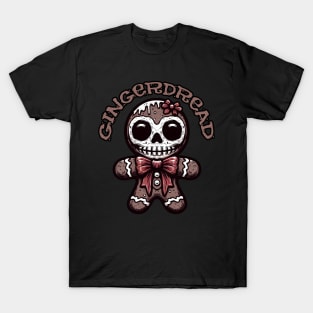 Creepy Christmas Gingerbread Man T-Shirt